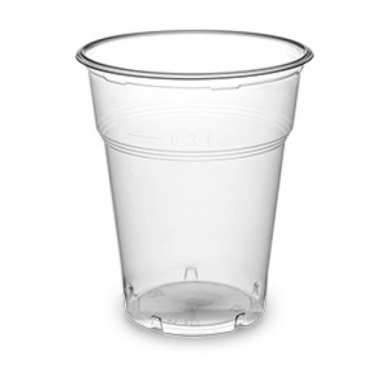 Ποτήρι Πλαστικό Διάφανο 300ml 50τεμ. Ποτήρια Πλαστικά